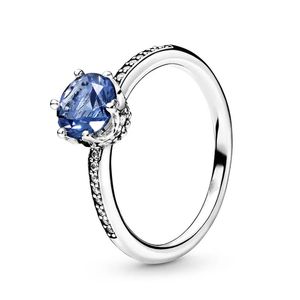 Bague en argent 925 pour femmes, couronne originale en forme de cœur, à la mode, avec nœud floral, plume, trèfle, cadeau scintillant, nouvelle collection