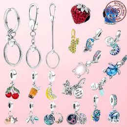 925 SIVER kralen Charms voor Pandora bedelarmbanden Designer voor dames hangers kameleon charm fit originele armband sleutelhanger ketting maken