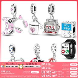 925 SIVER kralen Charms voor Pandora Charm Armbanden Designer voor dames draadloze Bluetooth -headset Gamepad Dange