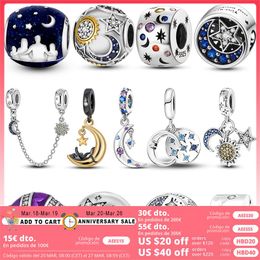 925 SIVER kralen Charms voor Pandora Charm Armbanden Designer voor vrouwen sterrenhemel Sun sun bengelen charmes