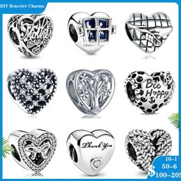 925 SIVER kralen Charms voor Pandora Charm Armbanden Designer voor vrouwen Nieuw Silver 925 Charms Honeycomb Love Pattern Openwork