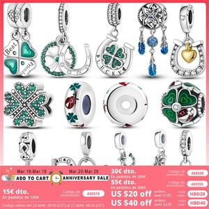 925 perles d'argent breloques pour bracelets à breloques pandora designer pour femme Lucky Horseshoe Charm