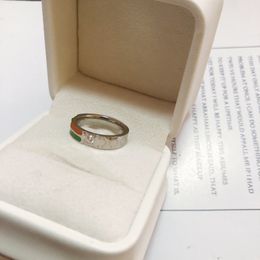 925 Sliver Love Gift Ring 18K Gold Diamond Ring met merklogo Klassieke Designer Lederen Ring Designe voor Vrouwen Travel Party Sieraden Waterdicht