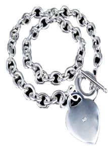 925 Collier de forme de coeur estampillé Marques Collier de chaîne de liaison en argent sterling pour femmes Colliers pendentifs de créateur de mode JE6363434