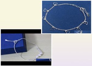 925 Sterling pour femmes dames filles Unique belle Sexy Simple perles chaîne cheville pied bijoux cadeau Jafjo Famob5929038