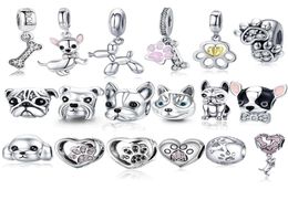 925 Sterling Zilver A Dog 039s Story Poedel Puppy Franse Bulldog Bead Charm Fit BISAER Charms Zilver 925 Originele Armband 2208981343