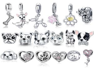 925 Sterling Zilver A Dog 039s Story Poedel Puppy Franse Bulldog Bead Charm Fit BISAER Charms Zilver 925 Originele Armband 2201620501