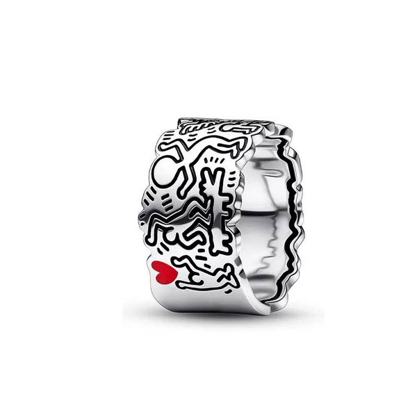 Bague en argent sterling 925 pour Pandora Heart Couple Anneaux Designer Bijoux Pour Femmes Hommes Petite Amie Cadeau De Mode Anneaux De Fête avec Coffret Original En Gros