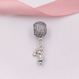 925 Perles en Argent Sterling Flottant Mini Pendentif Charme Charms Convient Européenne Style Pandora Bijoux Bracelets Collier 797171CZ AnnaJewel