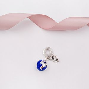 925 Sterling Silver kralen Mouse Globe charme door Pandora Charms past Europese pandora -stijl sieraden armbanden ketting 7501057371914p Annajewelel