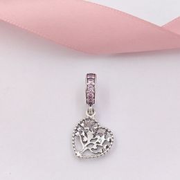 Perles en argent sterling 925 arbre d'amour pendentif breloques s'adapte au style européen Pandora bijoux bracelets collier 796592CZSMX AnnaJewel