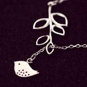 925 Sterling Zilveren Vogel Takken Kettingen Hangers Voor Vrouwen Mode Dame Festival Gift Sterlingsilverjewelry L230704