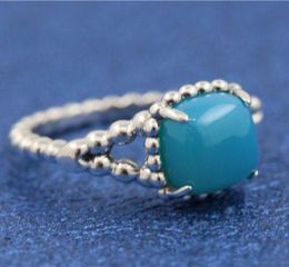 Кольцо из стерлингового серебра 925 пробы, синее, с яркими камнями духа, подходит для очаровательных ювелирных изделий, обручальное, свадебное, для влюбленных, модное кольцо для женщин8890191