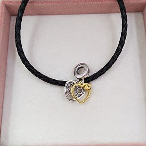 925 Sterling Silver boho joyería estética que hace el kit de suministros pandora Hearts Bees DIY encantos pulsera de oro para mujeres hombres cadenas collar de cuentas conjunto colgante 768838C01