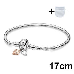 Le bracelet en argent sterling 925 convient au charme original DIY Style d'hiver Cadeaux de Noël et accessoires de mode Production 91