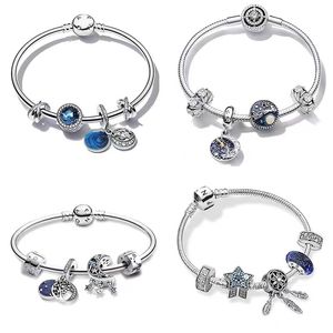 925 Sterling Zilveren Armband Pandor Charm Armbanden Designer Sieraden voor Vrouwen Handmatig DIY Diamanten Armband Luxe Sieraden Meisje Dame Feestcadeau Topkwaliteit