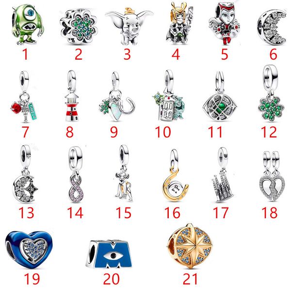 925 Sterling Silver Charm Perles Nouveaux Personnages De Dessins Animés Série Animale Brochettes Perle Bracelet DIY Pandora Accessoires Sanzhu Pendentif Livraison Gratuite