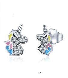 Boucles d'oreilles à tige en argent sterling 925 avec breloque en cristal non allergique pour femmes et filles SterlingSilverJewelry Valentine039s gif1103297