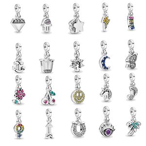 Encanto de plata de ley 925 Mis labios Estrella fugaz Palmera Mariposa Unicornio mágico Cuelga ME Charms Fit ME Pulseras DIY 798364PCZ 798392CZ 798378CZ 798391NCC