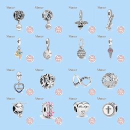 925 Sterling Silver Charms voor Pandora sieraden kralen bengelen honing bijen openwork libelfly kraal