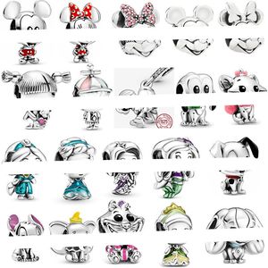 925 Sterling Silver Charms Luxury Loose Perles Fashion Classic Mouse Dog Original Fit Pandoras Bracelet pour femmes Collier Princesse Beded Designer Jewelry Gift