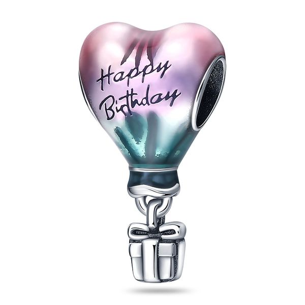 925 Sterling Silver Dangle Charm Luminous Bulb Dos en uno Joyas colgantes Corona en forma de corazón Pandora Mujer Pulsera de cuerdas Joyería Entrega gratuita