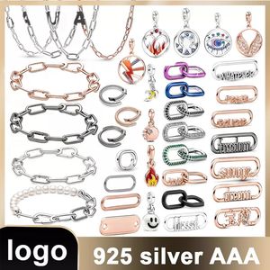 925 Sterling Argent Dangle Charm ME Flamme Étoile Bague Lune Bénédiction Pendentif Boucles D'oreilles Perles Perle Fit Pandora Charms Bracelet DIY Bijoux Accessoires