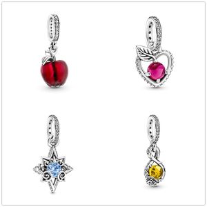 925 Sterling Silver Dangle Charm New Star Apple pendentif balancent Perles Perle Fit Pandora Charms Bracelet DIY Bijoux Accessoires