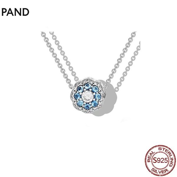 Collar con colgante de diamantes de plata de ley 925, cadena lujosa para mujer, joyería Original de moda, colgantes de regalo