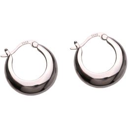 Pendientes de plata de ley 925 con pasador para mujer, hebillas de oreja circulares brillantes simples, accesorios de joyería de moda para la industria pesada salvaje diaria fría