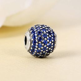 925 Sterling Silver Essence Peace Blue Pave Cz Bead alleen past bij Europese sieraden Pandora Essence Style Charmarmbanden