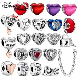 925 Sterling Silver Fit Pandoras Charms armband kralen Charm Love Heart Family Cupido Charm