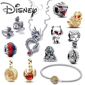 925 Sterling Silver Fit Pandoras Charms Bracelet Perles Charme Nouveau In Game Thrones Series Ring Bonques d'oreilles Collier The Roar Dragon