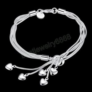 925 Sterling Silver Five Five Snake Keten Bracelet voor vrouwen Charm Wedding Engagement Fashion Party Sieraden