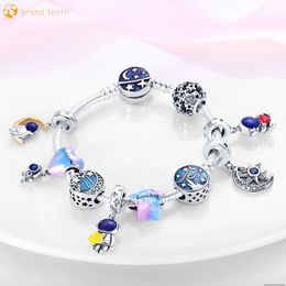 925 Sterling Zilver voor dames bedels authentieke kraal Starry Sky Series Lucky Beads