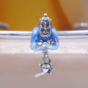 El abalorio de la lámpara Genie de plata de ley 925 se adapta a las pulseras del amuleto de la joyería del estilo Pandora europeo