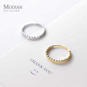 925 Sterling zilver glinsterende zirkoon minimalistische stapelbare gouden kleur vinger slanke ring voor vrouwen fijne sieraden 210707
