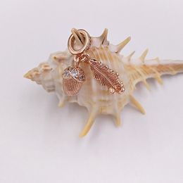 Kit de fabricación de joyas de oro y plata de ley 925 Suministros Pandora Rose DIY Charm Jingle Bell Pulseras para mujeres Chica adolescente Cadena de perlas para el cabello Collar colgante Annajewel
