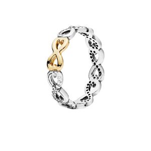 925 Sterling Zilver Oneindige Liefde Trouwringen Voor Vrouwen Verlovingsring Mode-sieraden Accessoires