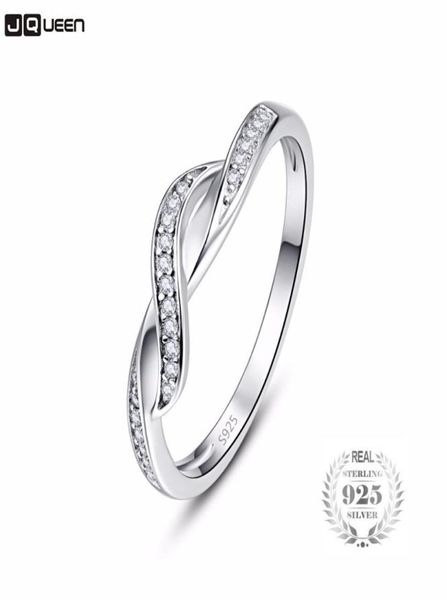 925 bague infini en argent Sterling bague d'éternité cristal ami cadeau symbole d'amour sans fin bagues de mode pour les femmes 9341319