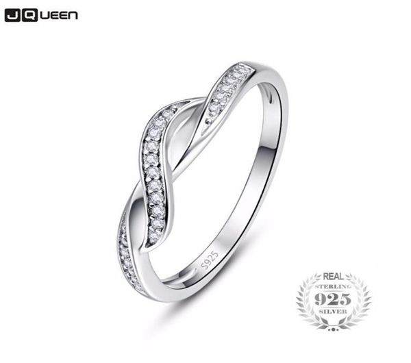 Bague infini en argent Sterling 925, bague d'éternité en cristal, cadeau d'ami, symbole d'amour sans fin, bagues à la mode pour femmes 2394744