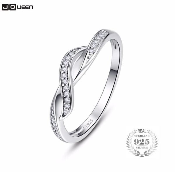 Anillo infinito de Plata de Ley 925, anillo de eternidad, regalo de cristal para Amiga, símbolo de amor sin fin, anillos de dedo de moda para mujer 5993901