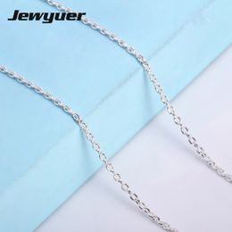 925 bijoux en argent sterling lien chaîne colliers pour femmes fit argent charmes perles bricolage pendentif colliers Fine Jewelry NC007 Q0531