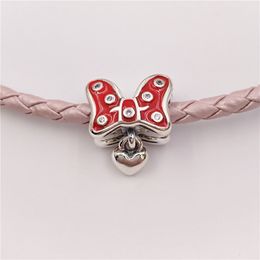 Fabrication de bijoux en argent sterling 925 par style pandora Disny Miny Mouse Pavé Bow charme chaîne bracelets de perles mère fille bracelets pour femmes colliers 7501057371131P