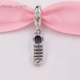 925 kit de fabricación de joyas de plata esterlina pandora sneak Shoe Dangle charms DIY pulsera de oro para mujeres para hombre cadena de cuentas regalos de cumpleaños collares brazalete 798802C01