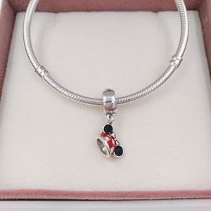 925 Sterling Zilveren Sieraden Maken Kit Pandora Bangle Disny Mini Muis Oor Hoed Charm Originele Armbanden voor Dames Heren Doos Ketting Ketting DIY Stijl 7501057370327p