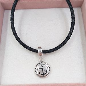 925 Sterling Zilveren Sieraden Maken Kit Pandora Schip Anchor Charms Authentieke Gouden Armband Voor Vrouwen Mens Kinderketting Kralen Kettingen Set Bangle Hanger Europa Stijl