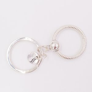 925 Sterling Silver Jewelry Making Kit Pandora Key Chain Bangle Moments Medium Bag Charm Holder Ring Bracelet for Women Mens Christmas Gift 399566C00