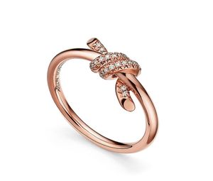 925 Sterling Silver Knot Butterfly Ring Woman Placing 18K Rose Gold Luxury Fashion Wedding Gift 2207268707792