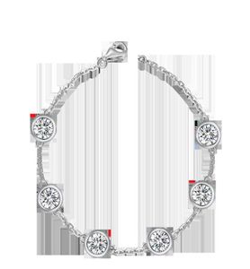 925 Bracelet de mariage en argent sterling en argent sterling drop 7856855